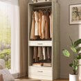 thumbnail image 1 of Homieasy Closet System with Drawers and Hanging Area, 23.6" Walk-in Closet Organizer Unit for Small Space, 23.6"x15.7"x80", 1 of 11