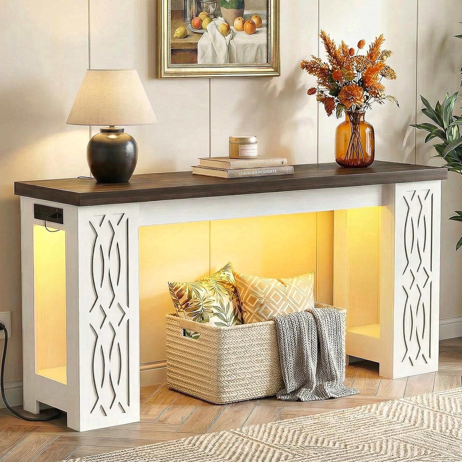 Console Table Charging Stationnull
