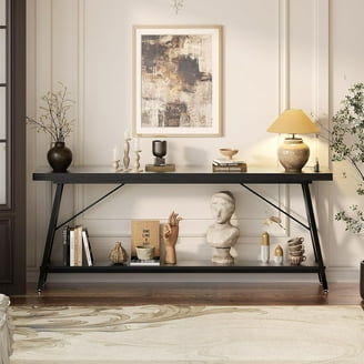 Jocelyn Wooden Console Table in Espresso Cherry Finish with Mango