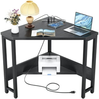  DLisiting Small Desk for Small Spaces - Student Kids Study  Writing Computer Table for Bedroom School Work PC Workstation,Rustic 30 31  Inch : Home & Kitchen