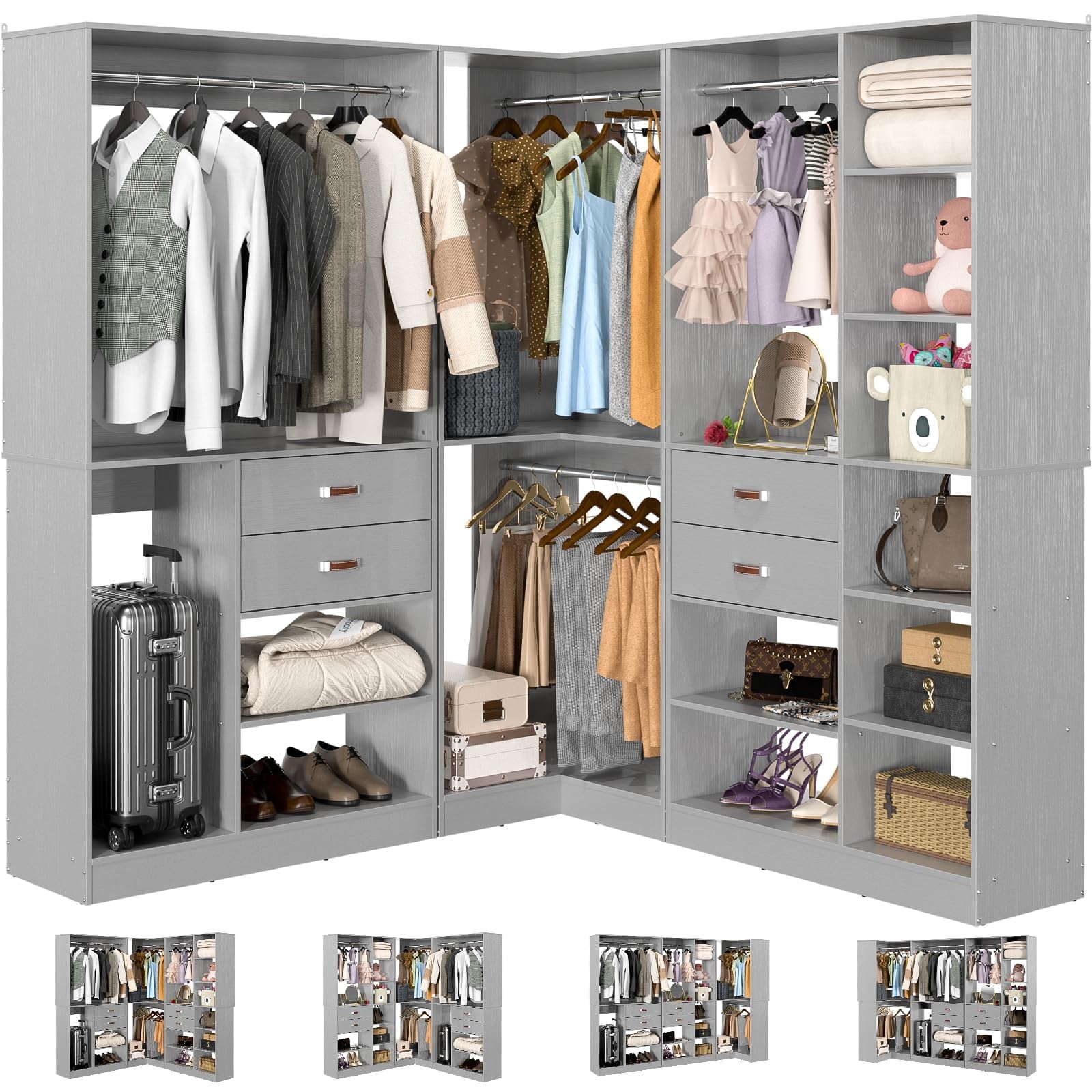 Free standing modular closet systems hotsell