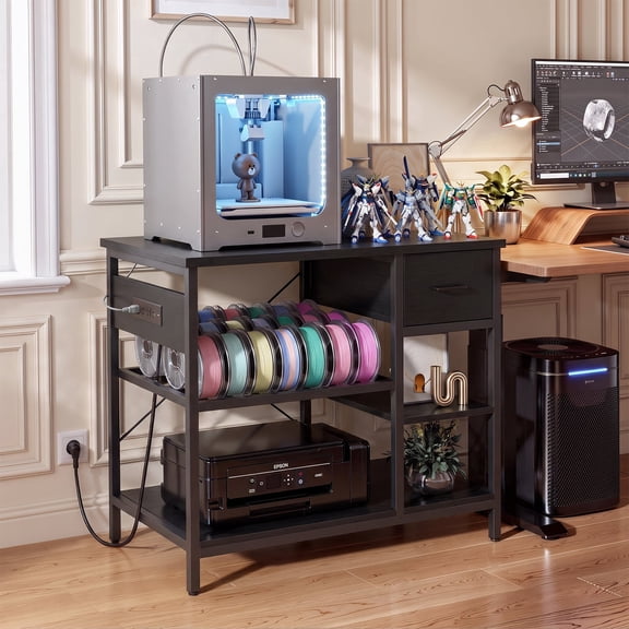 Advwin Heavy Duty 3D Printer Cabinet with Rolling Filament Storage ...