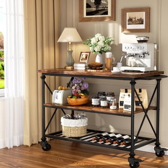 Lexington Gray 3-Tier Metal Rolling Cart by Simply Tidy - Multi