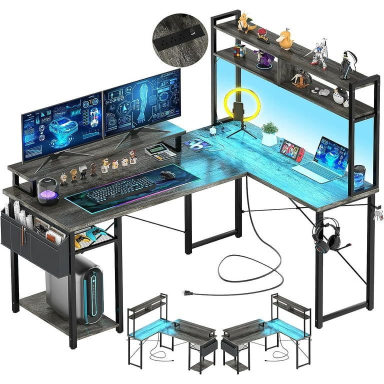 LIVING ESSENTIALS Gaming Desk Plus——Home Office PC Computer Gamer
