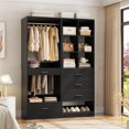 thumbnail image 1 of Homieasy Modular Closet System with 4 Drawers, 47.2" Closet Organizers with Cube Storage and Pant Rack, Ideal Closet Organizers and Storage Unit, 1 of 6