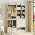 thumbnail image 1 of Homieasy Modular Closet System with 4 Drawers, 47.2" Closet Organizers with Cube Storage and Pant Rack, Ideal Closet Organizers and Storage Unit, 1 of 6