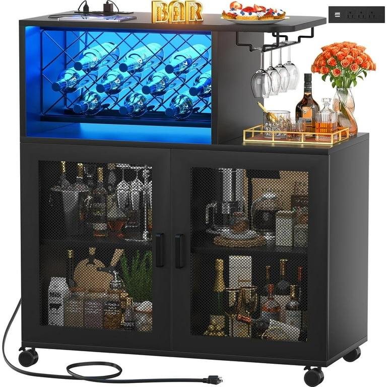 Liquor cabinet on wheels discount