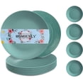 thumbnail image 1 of Homienly Wheat Straw Plate Set Unbreakable Microwave Dishwasher Safe 8 Pack 9 Inch, 1 of 8