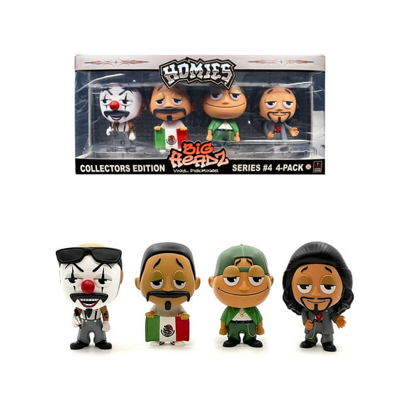 "Homies Big Headz" Series 4 Collector's Edition 4-Pack of Figures by Homies