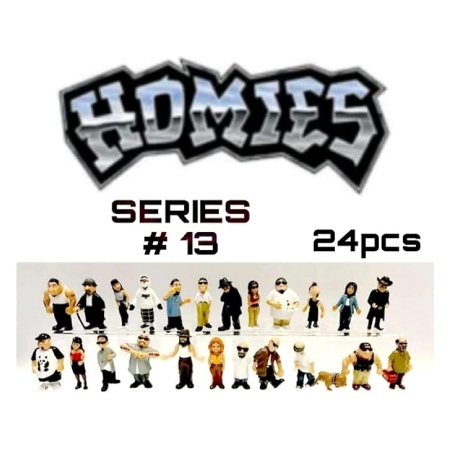 Homies Figures 1.75″ Series #13 Complete Set of 24 Pcs Loose Sealed Bags