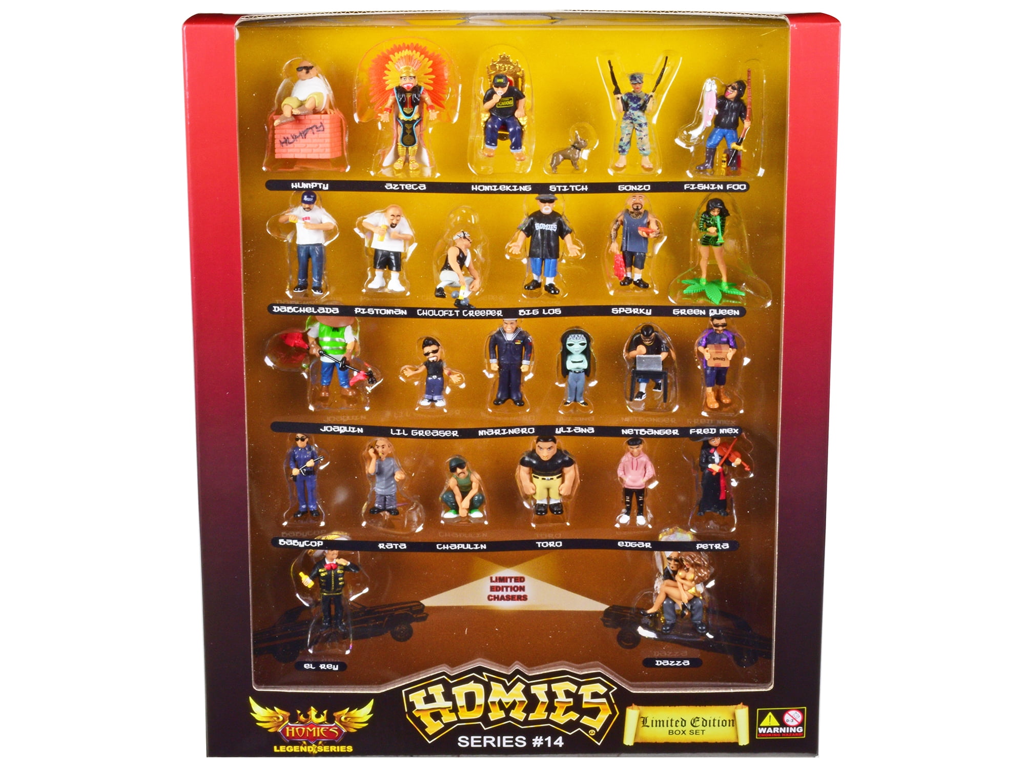 Homies Legend Series 14 Figures Limited Edition Collectible Figurines, Set of 26