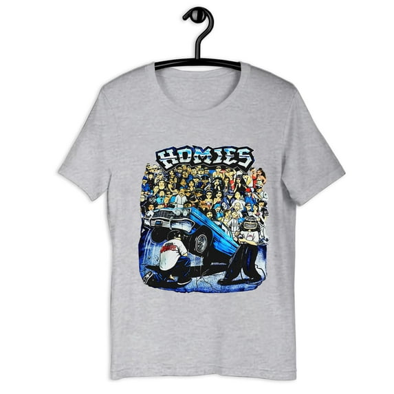 Homies Men's T-shirt Vintage Style Streetwear Unisex Tee