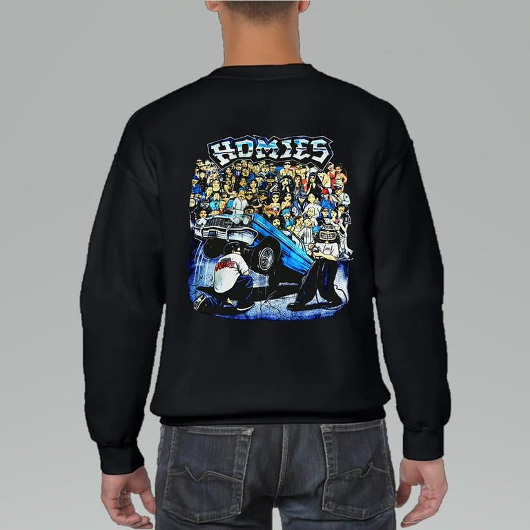 Homies Mens Sweater Back Side Print Unisex Sweater Back Side Print for Men and Women up to Size 4XL Walmart