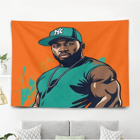 Homies Pattern Wall Hanging 50*60 Inches High-Quality Peach Skin Velvet Material Classic And Charming