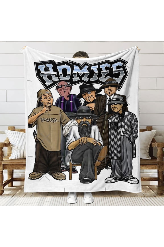 Homies Throw Blanket Gifts for Fans Lover Girls Boys Women Present Hoodie Him Bed 60"x80"