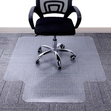 SEGAWE Office Chair Mat – Clear PVC, Anti-Slip, For Hardwood Or Carpet Floors – 36x48 Or 46x60 Inches