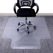 Wozola Office Chair Mat for Carpet - Computer Desk Chair Mat for Carpeted Floors, Easy Glide Rolling Plastic Floor Mat for Office Chair on Carpet for Work, Home
