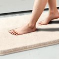 thumbnail image 1 of Wozola Bathroom Rug Soft Microfiber Bath Rug, Ultra Absorbent Bath Mats with Non Slip Backing, Machine Washable Plush Bathroom Floor Mat for Shower, Tub, and Home Decor, Beige, 24"×47", 1 of 7