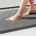 thumbnail image 1 of Wozola Bathroom Rug Soft Microfiber Bath Rug, Ultra Absorbent Bath Mats with Non Slip Backing, Machine Washable Plush Bathroom Floor Mat for Shower, Tub, and Home Decor, Gray, 20"×32", 1 of 7