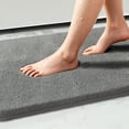 thumbnail image 1 of Homieway Bathroom Rug Soft Microfiber Bath Rug, Ultra Absorbent Bath Mats with Non Slip Backing, Machine Washable Plush Bathroom Floor Mat for Shower, Tub, and Home Decor, Gray, 16"×24", 1 of 7