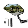 thumbnail image 1 of Homieway Bike Mirror for Handlebar, HD Bar End Bicycle Mirror, Anti-glare Glass for Handlebar Rearview Mirror Multi-Angle Adjustable, Left, 1 of 7