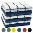 thumbnail image 1 of 100% Cotton Terry Kitchen Towels, 6 Pack Dish Cloths for Washing Dishes, Super Soft and Absorbent Dish Towels Rags, 15x25 Inch, Navy, 1 of 9