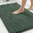 thumbnail image 1 of Wozola Chenille Bathroom Rug, Dark Green Ultra Soft Absorbent Bath Mat, Non-Slip Machine Washable Shower Floor Rug for Bathroom, Tub & Entryway, 24"x47", 1 of 6
