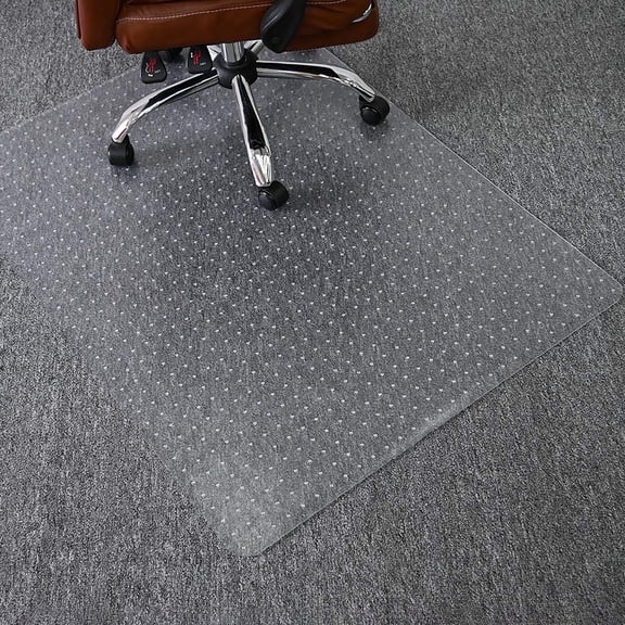 Wozola Office Chair Mat for Carpet - Computer Desk Chair Mat for Carpeted Floors, Easy Glide Rolling Plastic Floor Mat for Office Chair on Carpet for Work, Home, Gaming,36"x48"