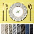 thumbnail image 1 of Homieway Yellow Placemats Set of 4, Washable PVC Kitchen Dining Table Mats, Heat Resistant, Stain Resistant, Easy to Clean, 1 of 6