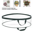 thumbnail image 1 of Homirary 30" Christmas Wreath Storage Bag with Green Handles & Dual Zipper, Holiday Xmas Durable Material Storage Container, 1 Piece, 1 of 6