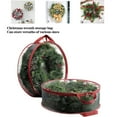 thumbnail image 1 of Homirary Christmas Wreath Storage Bag for Artificial Wreaths with Durable Handles & Dual Smooth Zipper Durable Storage Container 1 Piece, 30", 1 of 7