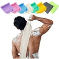 thumbnail image 1 of Homirary Exfoliating Elastic Bath Towel, Double-sided Exfoliating Bath Towel, Effectively Lathers and Locks in Lather, Removes Dirt Without Damaging Skin, 2pcs, 1 of 8