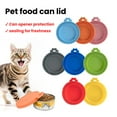 thumbnail image 1 of Homirary Silicone Pet Food Can Lids, Universal Pet Food Can Lids, High Temperature Resistant, Dishwasher Safe (3 Pack), 1 of 7