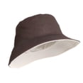 thumbnail image 1 of Homirary XXL Oversize Bucket Hat Reversible, Fisherman Sun Cap with Chin Strap, Travel Beach Outdoor Hat for Men & Women, Brown / Beige, 1 Pack, 1 of 5