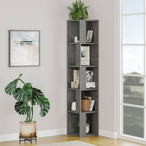 Homitis-Piano -Grey-Bookshelf