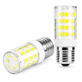 Novalora 2Pack Kei D28A Kel2811 5304517886 5304498578 Kei D28M Kel 2815 Refrigerator Led Light Bulb Replacement Ac110V 5W E17 Intermediate Base Freezer Led Lamp,Cool White 6000K