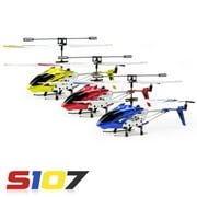 Homive Syma S107/S107G Mini RC Helicopter Toys with Gyro 3 Channel Remote Controlled Airplance for Kids Christmas Gift - Blue