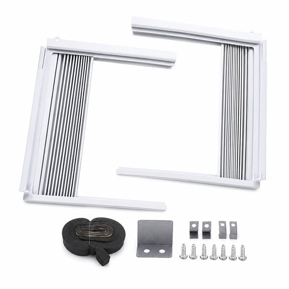 Homivra 1 Pc Window Air Conditioner Side Panel and Frame Set,AC Accordion Filler Kit,Fits Most 5000BTU Window Air Conditioners