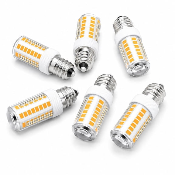 Homivra 2026 New E12 Led Bulb 3W Equivalent to 25W C7 Replacement Bulbs Frosted Type B Candelabra Base 120V Warm White 3000K for Chandeliers, Dryer Drum, Refrigerator, Night Light 5 Pack