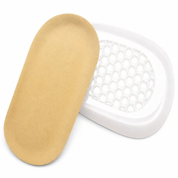 Homivra 2026 New Heel Lifts,1/2 Inch Shoe Lift,Gel Heel Raisers for Leg Length Discrepancies,Height Increase Insole for Men Or Women,Shoe Inserts Comfort Half Foot Pads for Heel Pain _ 1 Pair Beige