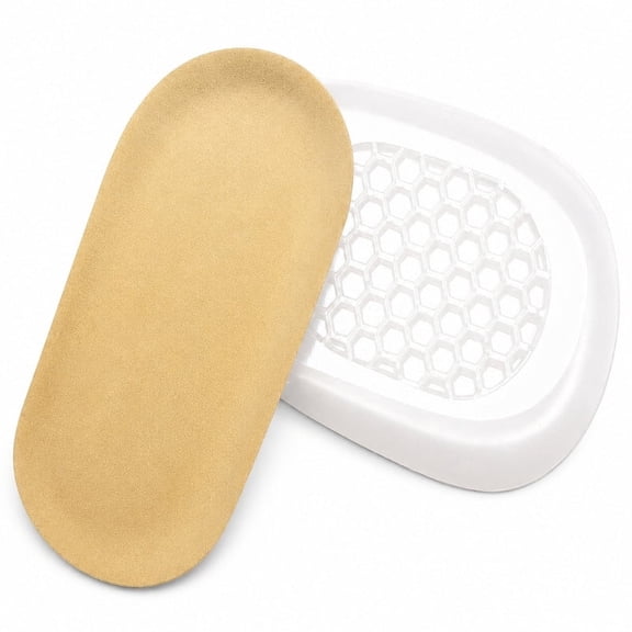 Homivra 2026 New Heel Lifts,1/2 Inch Shoe Lift,Gel Heel Raisers for Leg Length Discrepancies,Height Increase Insole for Men Or Women,Shoe Inserts Comfort Half Foot Pads for Heel Pain _ 1 Pair Beige