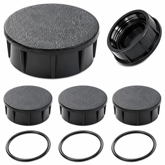 Homivra 4-Pack Sprinkler Head Replacement Caps, Universal Pop-Up Irrigation Sprinkler Caps, UV-Resistant ABS with Nitrile Rubber O-Ring