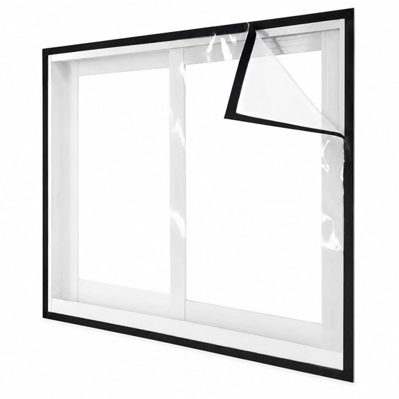 Homivra Window Insulation Kit for Winter Keep Cold Out,Cuttable Transparent Film Thickness,Easy to Open for Ventilation,Reusable Plastic Window Wrap