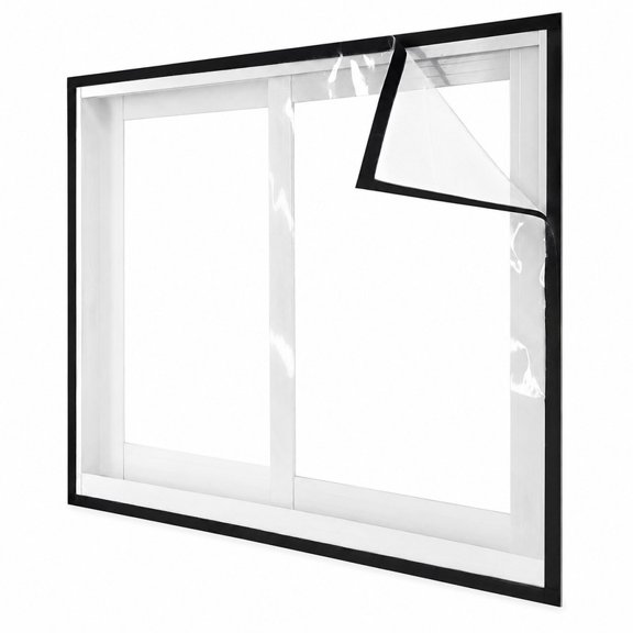 Homivra Under $5 Window Insulation Kit for Winter Keep Cold Out,Cuttable Transparent Film Thickness,Easy to Open for Ventilation,Reusable Plastic Window Wrap