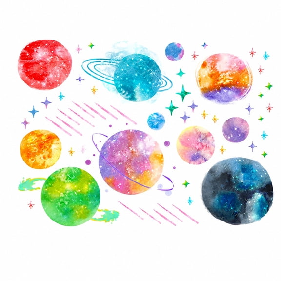 Homivra Glow in The Dark Planets And Stars Wall Decals,Luminous Astronaut Space Rockets Wall Stickers Space Ceiling Decor for Boys Girls Bedroom Kids Baby Nursery Living Room Decoration