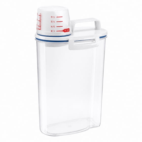 Homivra Leftover Storage Container Meal Prep Container Glass 20 Lb Rice Storage Container 2L Cereal Dispenser Storage Box Kitchen Food Grain Rice Container