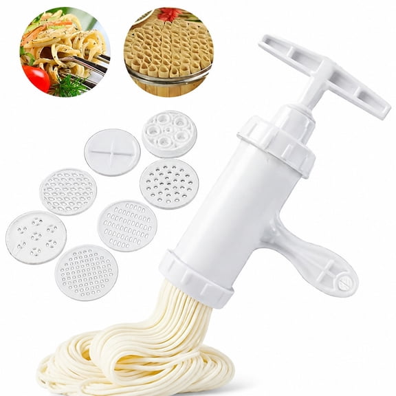 Homivra Noodle Press Pasta Maker Machine Extruder Spaghetti Machine White