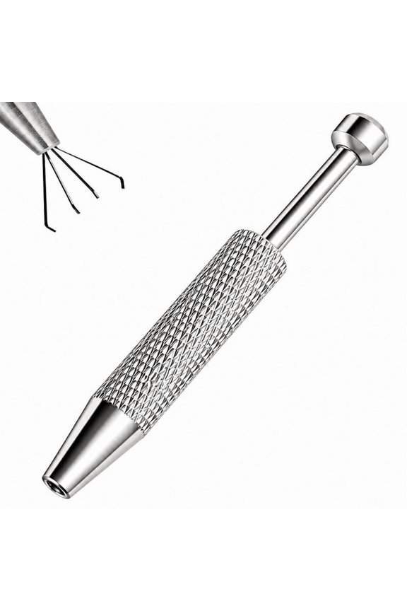 Piercing Ball Grabber, 16G 18G Flat Back Earrings Piercing Guide Needle Tool, Surgical Steel Internally Threaded Push Pin External Thread Assistant Body Piercing Kit for Ear Nose Lip Tool