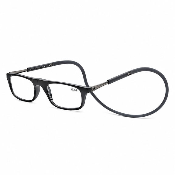Homivra Reading Glasses Hanging Folding Magnetic Front Click Connect Neck Readers Lightweight Eyeglasses for Men And Women