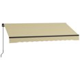 thumbnail image 1 of Homiyad 10 x 8 Ft Retractable Awning Beige Sunshade Shelter 280gsm UV Protection Deck Balcony Yard | Aosom.com, 1 of 8